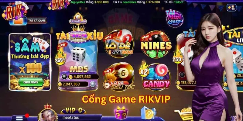 Tổng hợp kho game đa dạng của Rikvip