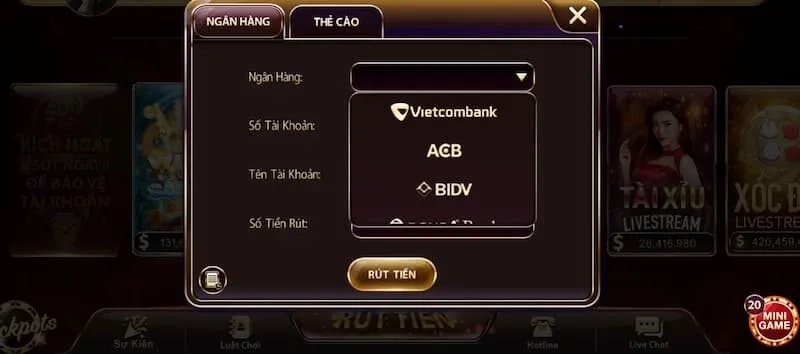 Rút tiền nhanh chóng trong 4 bước