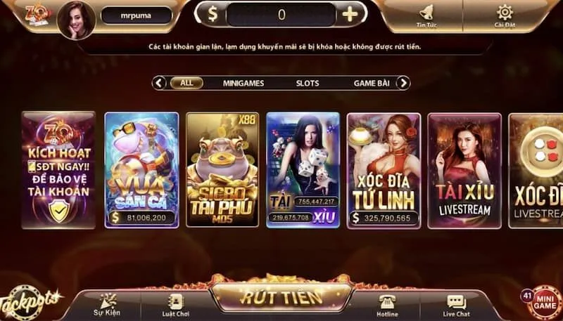 Kho game đồ sộ